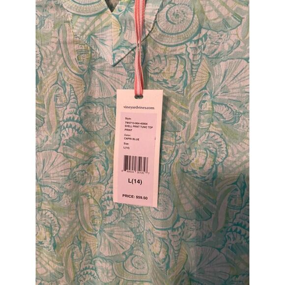 Vineyard Vines pigment fish print tunic size youth large - Picture 3 of 4